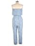 Indigo Rose 100% Rayon Paisley Blue Jumpsuit Size L - photo 2