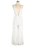 Forever 21 Plaid Ivory Jumpsuit Size L - photo 1