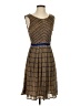 Isani 100% Polyester Tweed Brown Cocktail Dress Size XS - photo 1