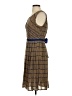 Isani 100% Polyester Tweed Brown Cocktail Dress Size XS - photo 5