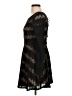 Sage Chevron-herringbone Black Cocktail Dress Size L - photo 5