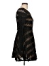 Sage Chevron-herringbone Black Cocktail Dress Size L - photo 4