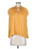 Christy Lynn 100% Polyester Yellow Sleeveless Blouse Size XS - photo 1