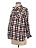 Isabel Maternity 100% Rayon Plaid Pink Long Sleeve Button-Down Shirt Size S - photo 1