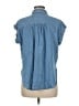 Ann Taylor LOFT Blue Sleeveless Button-Down Shirt Size M (petite) - photo 2
