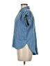 Ann Taylor LOFT Blue Sleeveless Button-Down Shirt Size M (petite) - photo 5