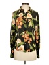 Runaway 100% Polyester Floral Green Long Sleeve Blouse Size XS - photo 1