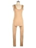 Basics Solid Tan Jumpsuit Size L - photo 1