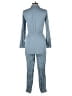 Vila 100% Viscose Solid Blue Jumpsuit Size EU 36 / US 6 - photo 2