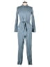 Vila 100% Viscose Solid Blue Jumpsuit Size EU 36 / US 6 - photo 1
