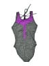 Koral Tweed Gray One Piece Swimsuit Size S - photo 1