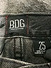 BDG 100% Cotton Hearts Black Denim Shorts Size 25 waist - photo 3