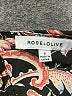 Rose + Olive Black 3/4 Sleeve Blouse Size S - photo 7