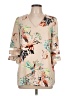 Unbranded 100% Polyester Tan 3/4 Sleeve Blouse Size L - photo 1