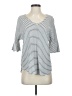 CAbi 100% Cotton White 3/4 Sleeve Top Size S - photo 1