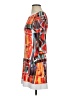 Papillon Blanc Graphic Orange Casual Dress Size XS - photo 5