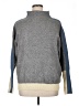 Friful Color Block Gray Turtleneck Sweater Size XL - photo 1