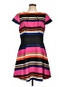 Elle Stripes Pink Casual Dress Size L - photo 1