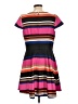 Elle Stripes Pink Casual Dress Size L - photo 2