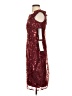 PAPELL Studio 100% Polyester Red Burgundy Cocktail Dress Size 2 - photo 5