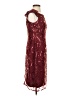 PAPELL Studio 100% Polyester Red Burgundy Cocktail Dress Size 2 - photo 4
