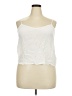 J.Crew Collection 100% Viscose White Ivory Sleeveless Blouse Size 18 - photo 1