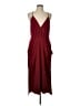 BCBGeneration Solid Burgundy Cocktail Dress Size L - photo 1