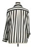 Relativity 100% Polyester Stripes Silver Long Sleeve Blouse Size XL - photo 2