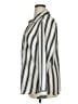 Relativity 100% Polyester Stripes Silver Long Sleeve Blouse Size XL - photo 5
