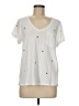 t.la Stars White Short Sleeve Top Size M - photo 1
