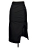 Shein Solid Black Formal Skirt Size L - photo 1