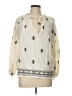 Zara Ivory Long Sleeve Blouse Size L - photo 1
