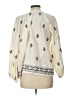 Zara Ivory Long Sleeve Blouse Size L - photo 2