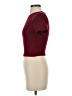 Shein Burgundy Short Sleeve Top Size 4 - photo 5
