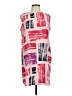 Halogen 100% Polyester Graphic Pink Cocktail Dress Size L - photo 1