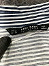 Zara Basic Stripes Gray Blue 3/4 Sleeve Blouse Size XS - photo 6