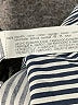 Zara Basic Stripes Gray Blue 3/4 Sleeve Blouse Size XS - photo 7