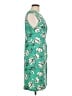 Sandra Darren Print Green Casual Dress Size L (petite) - photo 4