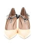 Miu Miu Color Block Ivory Tan Heels Size EU 38 1/2 - photo 2