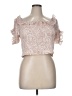 Express 100% Polyester Pink Short Sleeve Top Size XL - photo 1
