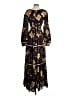 by TiMo 100% Viscose Paisley Brown Casual Dress Size S - photo 2