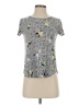 Alfani Graphic Gray Short Sleeve Top Size S (petite) - photo 1