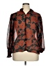 Everleigh Floral Brown Long Sleeve Blouse Size XL - photo 1