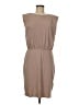 Express 100% Cotton Solid Tan Casual Dress Size M - photo 1