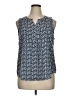 Croft & Barrow Blue Sleeveless Blouse Size XL - photo 1