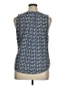 Croft & Barrow Blue Sleeveless Blouse Size XL - photo 2