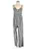 Xhilaration Stripes Gray Jumpsuit Size M - photo 1