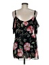 CAbi 100% Polyester Floral Black Sleeveless Blouse Size M - photo 2