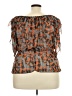 Unbranded 100% Polyester Orange Sleeveless Blouse Size L - photo 2