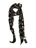 INC International Concepts 100% Polyester Floral Black Scarf One size - photo 1